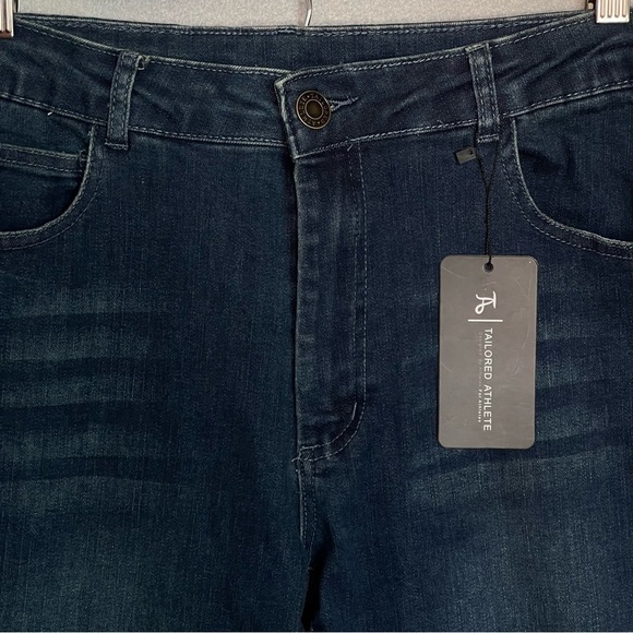 Taylored Athlete Blue Denim Men's Stretch Jeans Size 38X34 - Picture 6 of 10